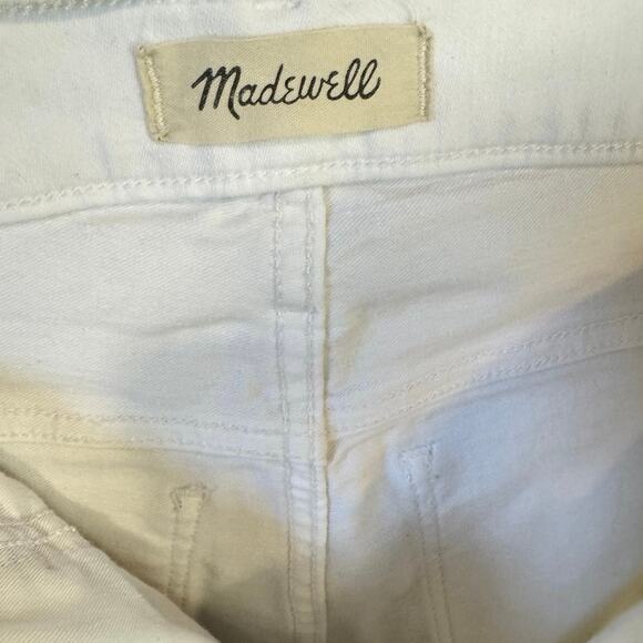 MADEWELL Stovepipe Jeans Pure White Size 28 High Rise Capsule Wardrobe Classic - Picture 11 of 12